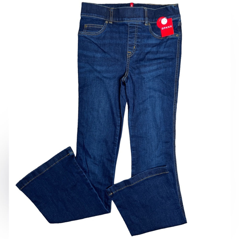 SPANX High-rise flared jeans